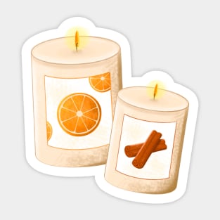 Autumn candle Sticker